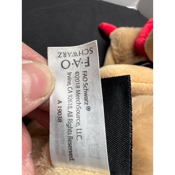 F.A.O. Schwarz Plush Security Blanket Teddy Bear Lovey Sleep Soother 2018 Polyes - Picture 5 of 7